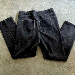 Style & Co Black Women's Jeans with sequined back pockets, size 12